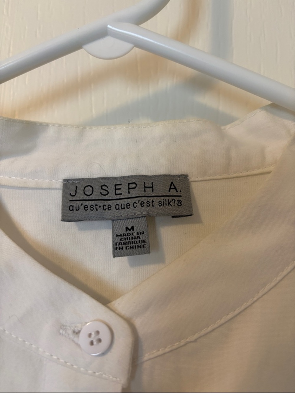 Joseph A. White Button-Front Silk Tunic - Picture 2 of 4